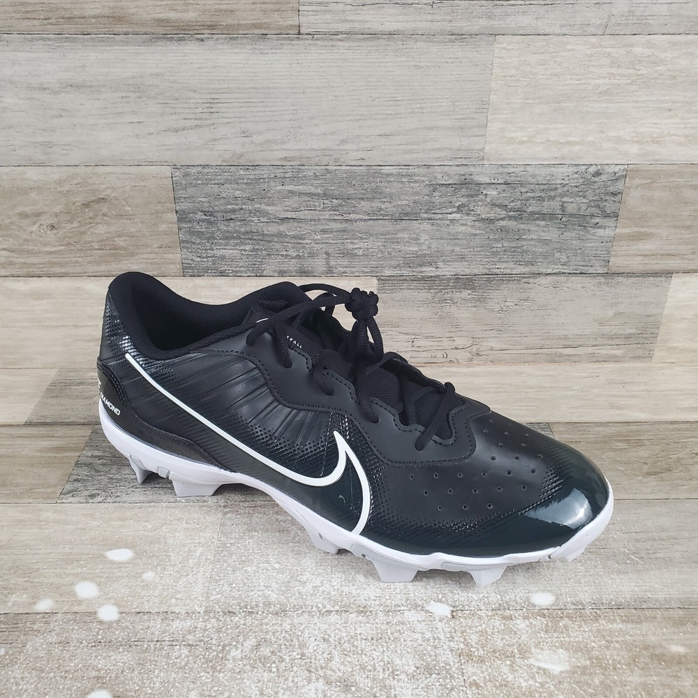 Nike Alpha Huarache 4 Keystone Mens Shoes Sz 13 Black Lace-Up Football Cleats
